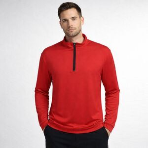 Men's Medium Short Par 4 Quarter Zip Pullover Golf Midlayer